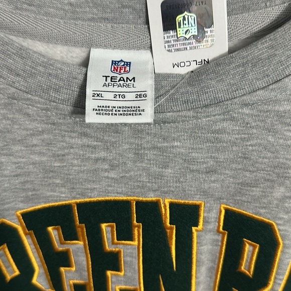 NEW Green Bay Gray Sweatshirt XX-Large - Picture 2 of 3